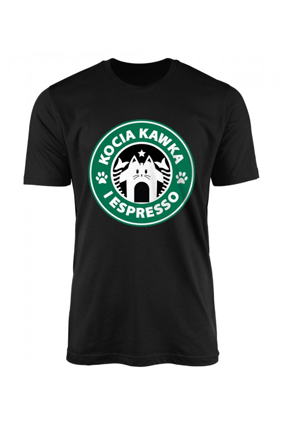 Koszulka Męska Kocia Kawka I Espresso