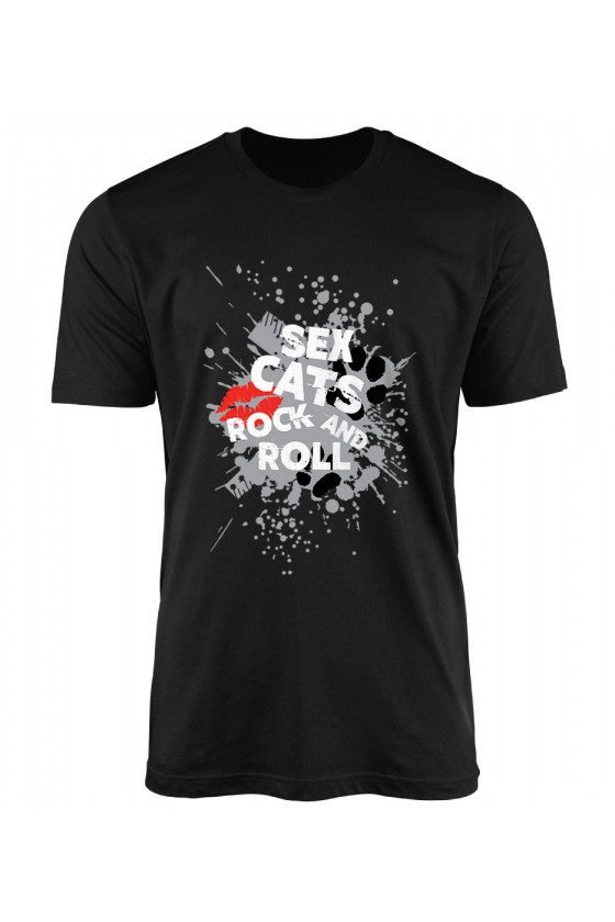 Koszulka Męska Sex Cats Rock And Roll