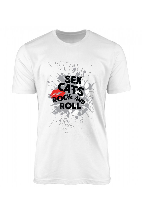 Koszulka Męska Sex Cats Rock And Roll