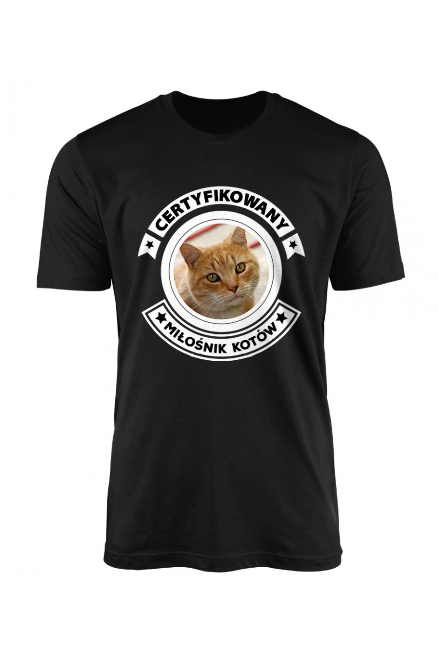 Koszulka Męska Certyfikowany Miłośnik Kotów