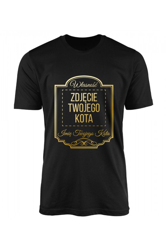 Koszulka Męska Własność Twojego Kota Premium