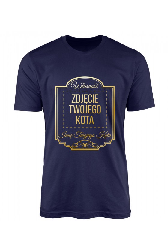 Koszulka Męska Własność Twojego Kota Premium