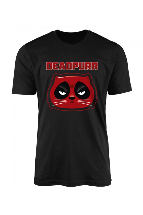 Koszulka Męska Kot Deadpurr Jak Deadpool