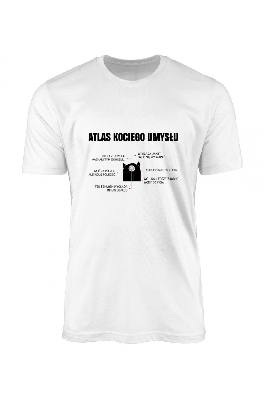 Koszulka Męska Atlas Kociego Umysłu