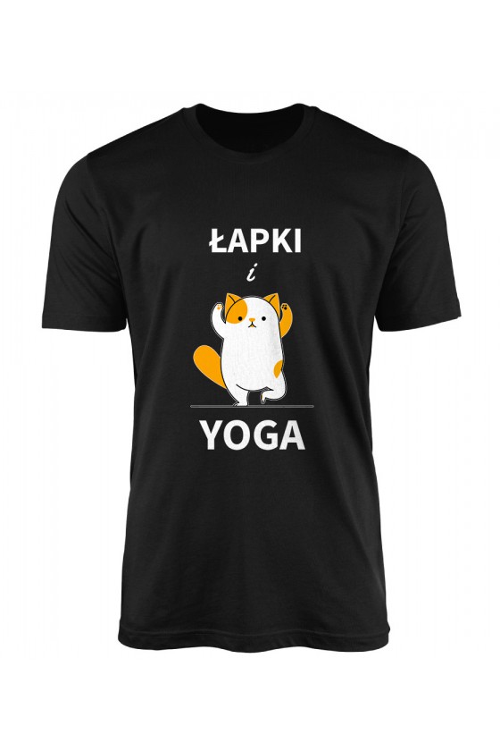 Koszulka Męska Łapki I Yoga