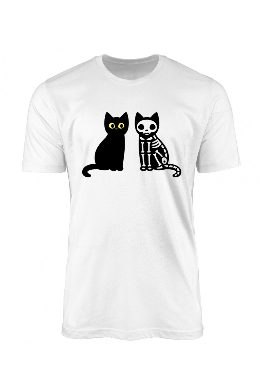 Koszulka Męska Skeleton Cat
