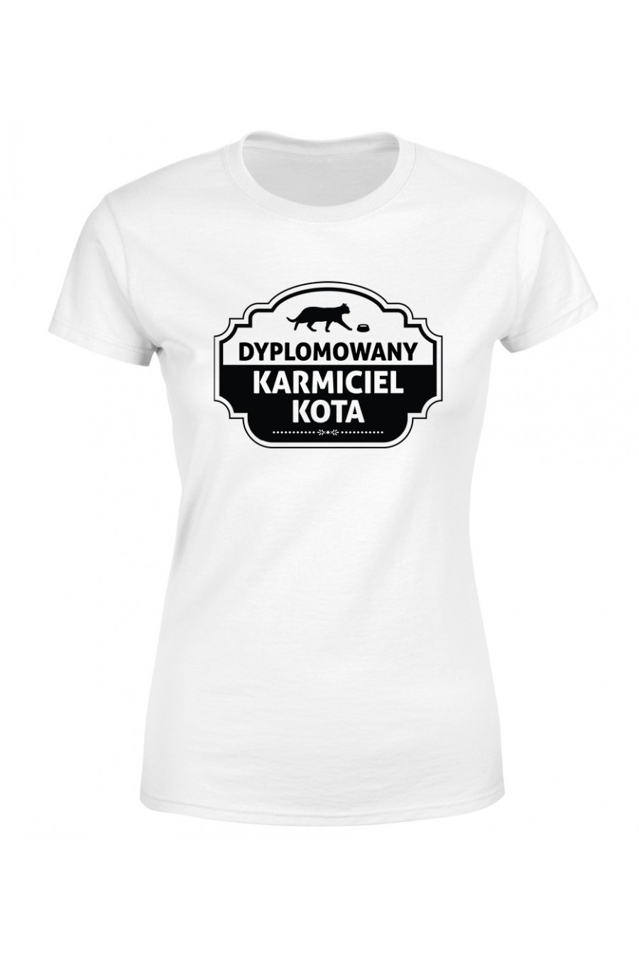 Koszulka Damska Dyplomowany Karmiciel Kota