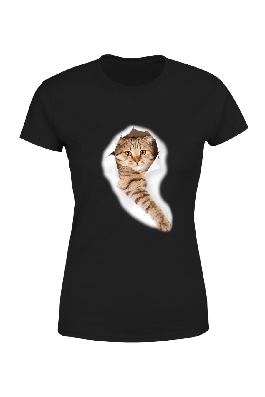 Koszulka Damska Kot W Pudełku