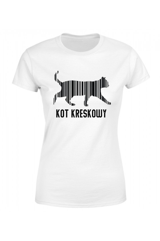 Koszulka Damska Kot Kreskowy