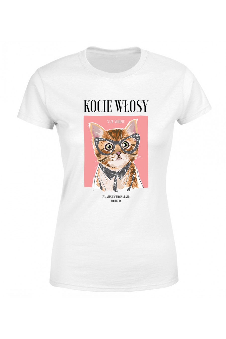 Koszulka Damska Kocie Włosy Są W Modzie