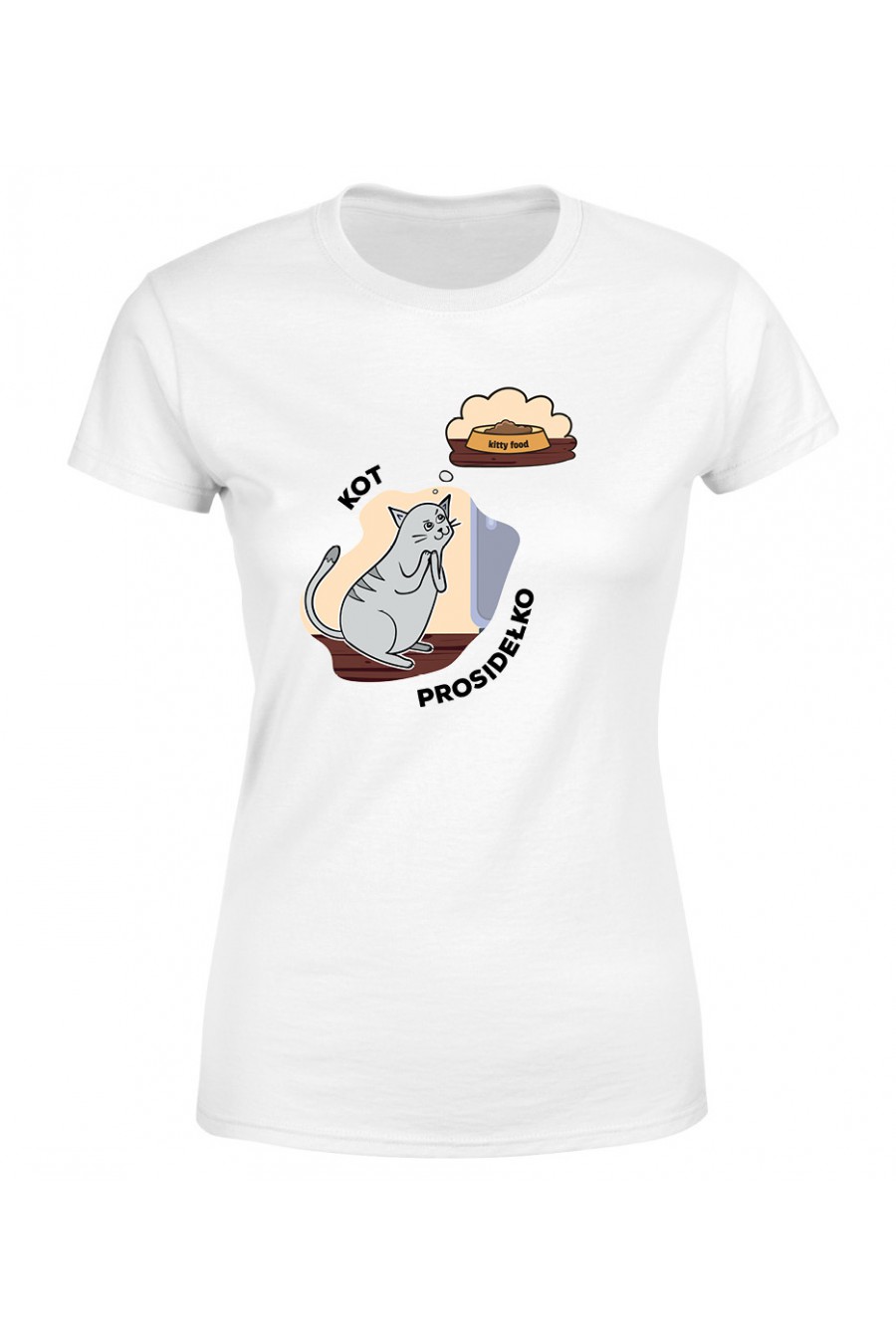 Koszulka Damska Kot Prosidełko