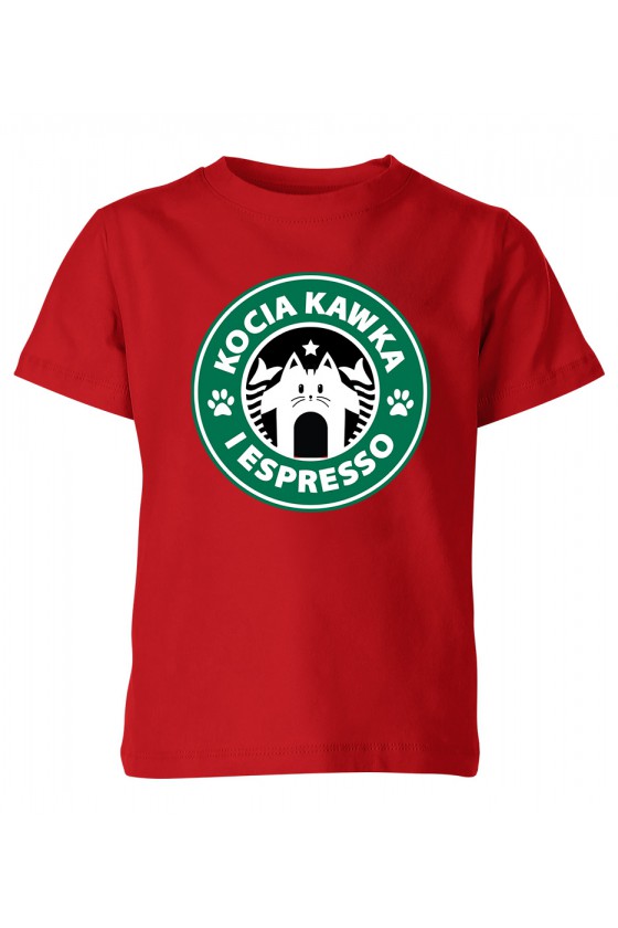 Koszulka Dziecięca Kocia Kawka I Espresso