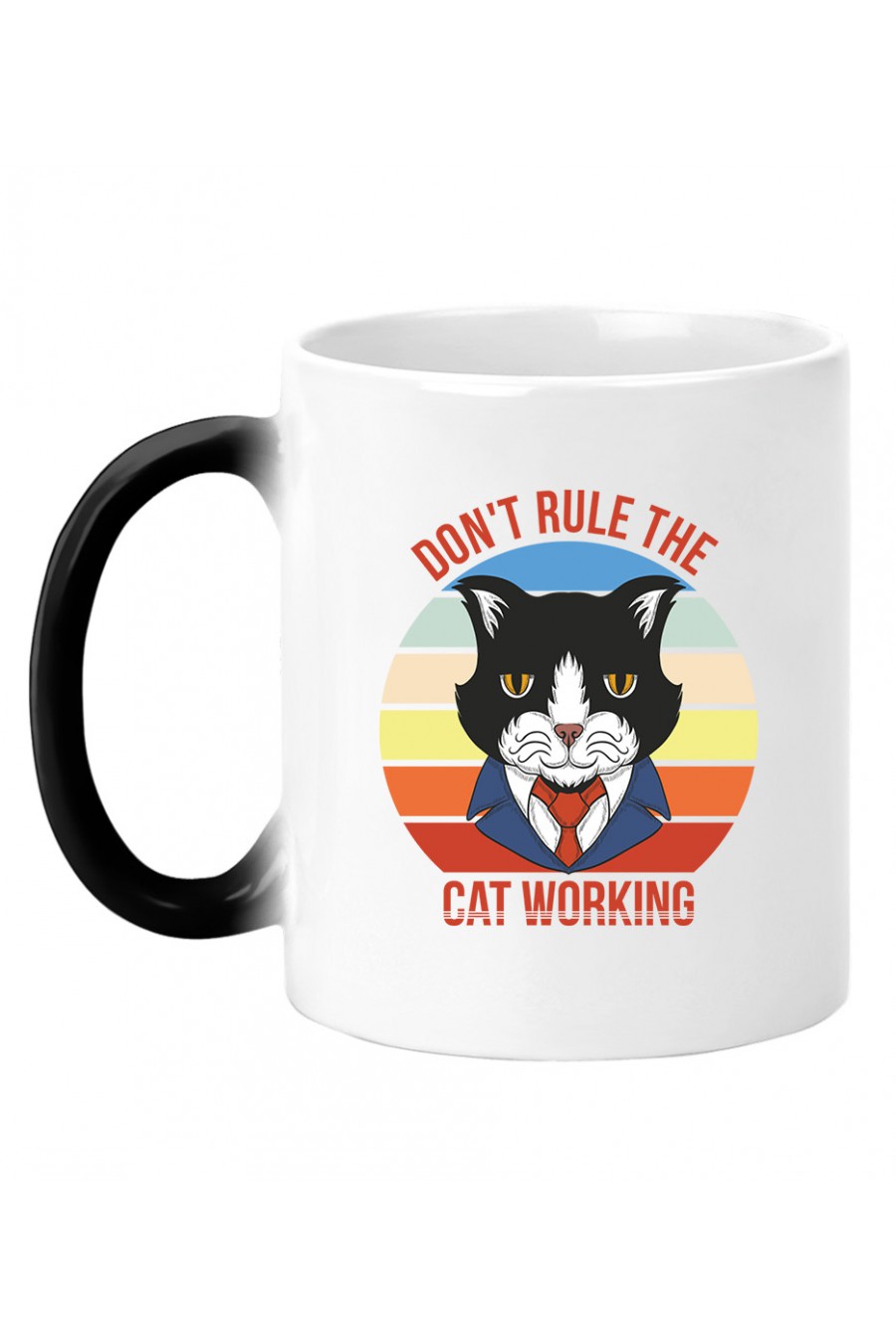 Kubek Magiczny Dont Rule The Cat Working