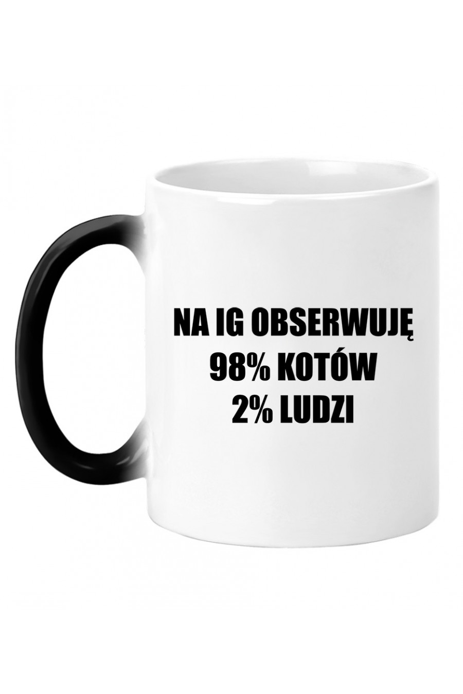 Kubek Magiczny Na Ig Obserwuję 98% Kotów