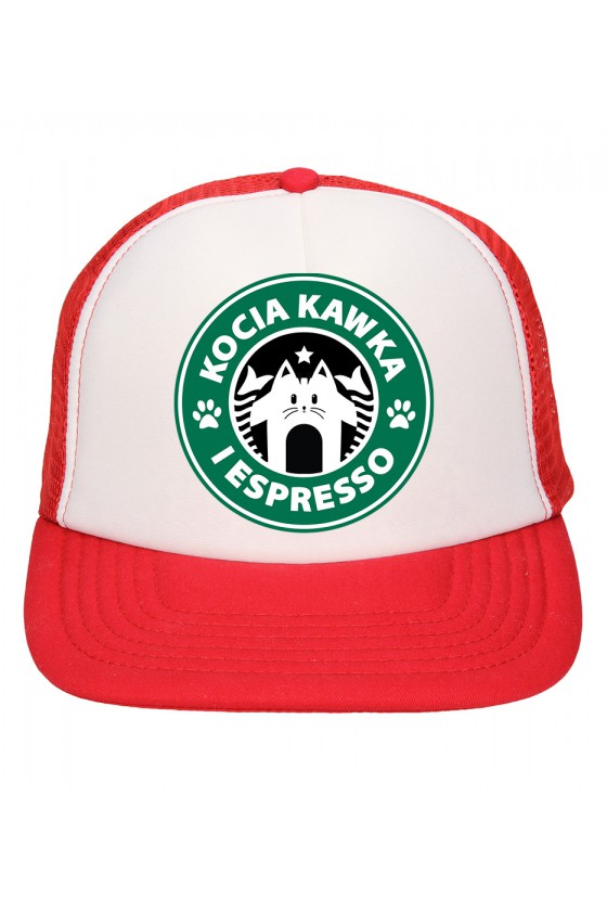 Czapka Z Daszkiem Kocia Kawka I Espresso