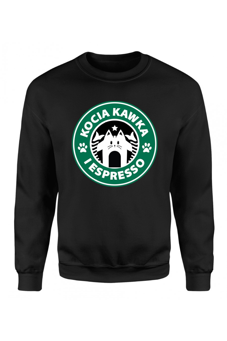 Bluza Klasyczna Męska Kocia Kawka I Espresso