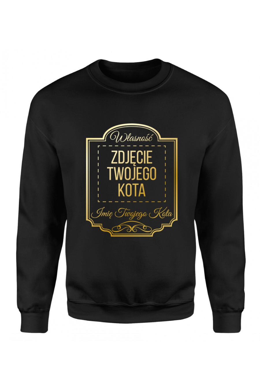 Bluza Klasyczna Męska Własność Twojego Kota Premium