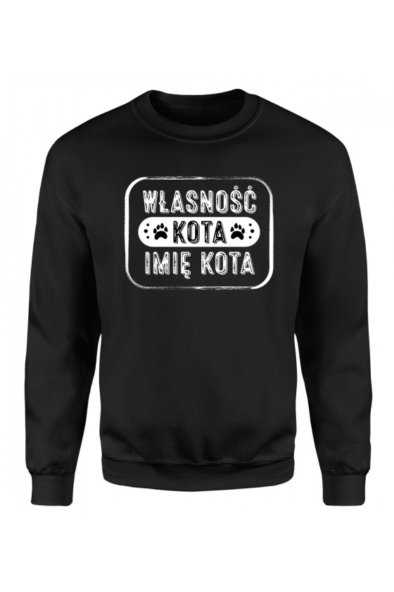 Bluza Klasyczna Męska Własność Twojego Kota Imię Kota
