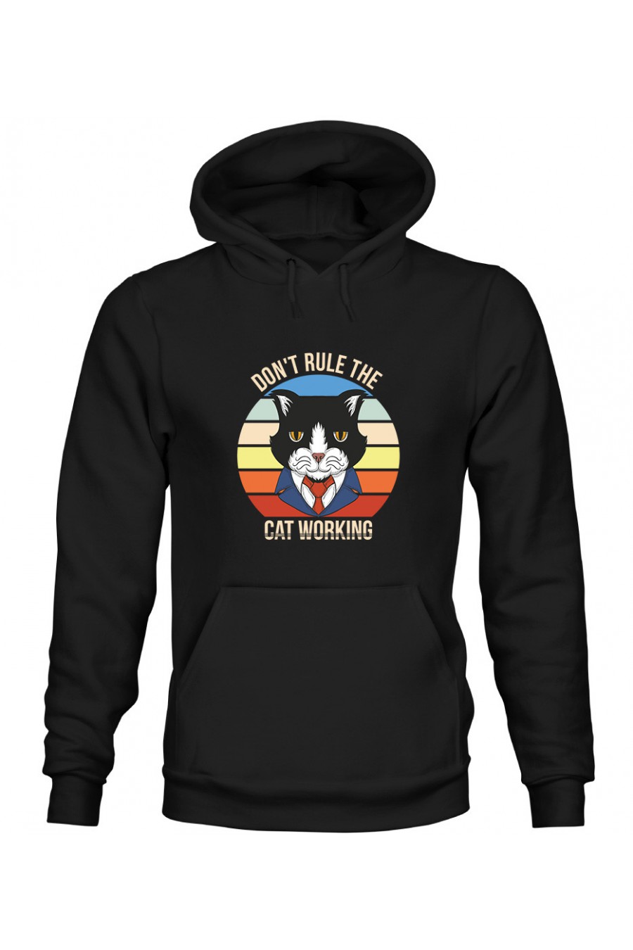 Bluza z Kapturem Męska Dont Rule The Cat Working