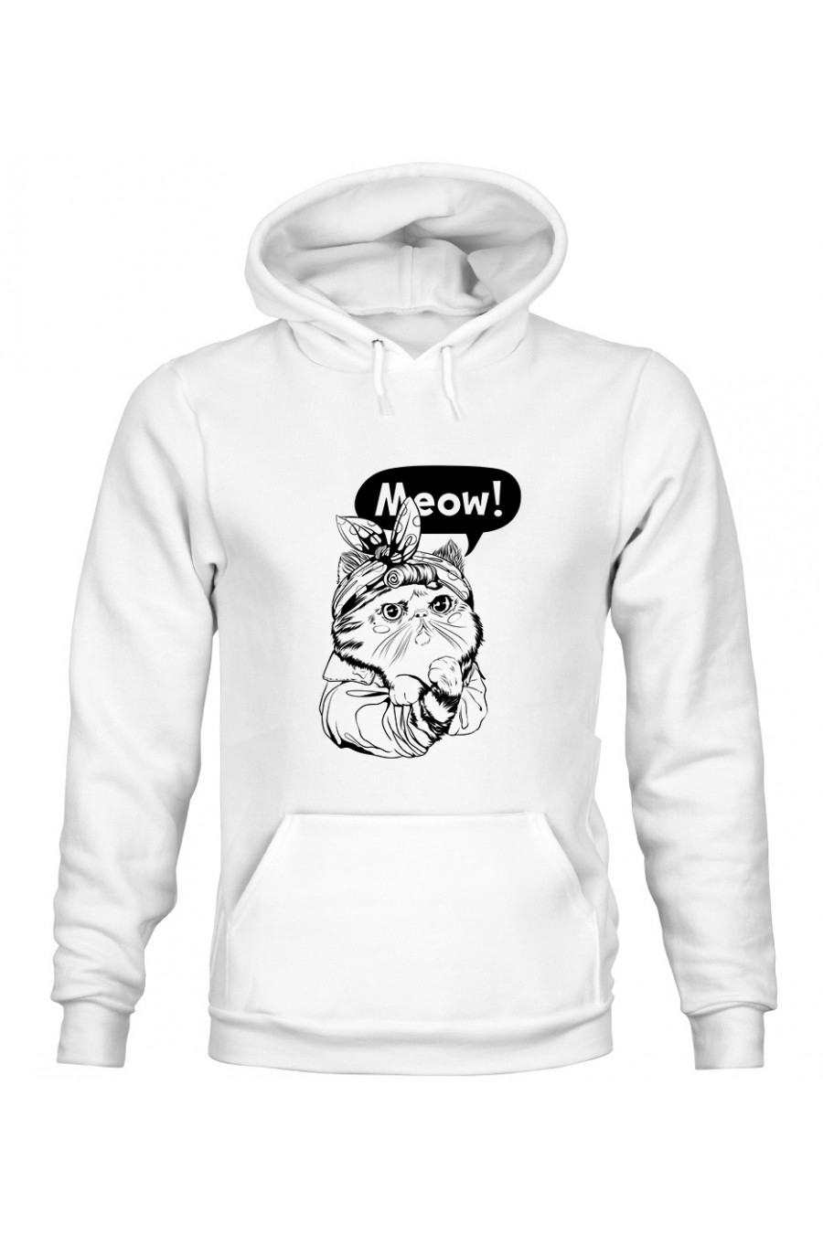 Bluza z Kapturem Męska Meow!