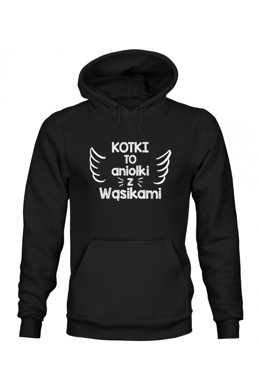 Bluza z Kapturem Męska Kotki to aniołki