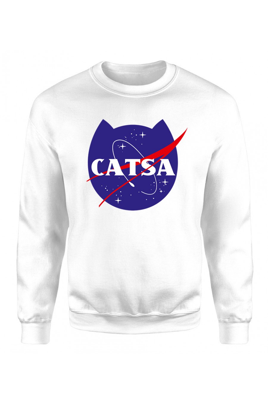 Bluza Klasyczna Damska Catsa Kosmiczny Kot