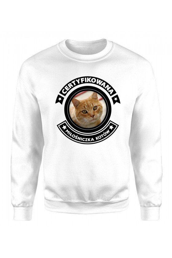 Bluza Klasyczna Damska Certyfikowana Miłośniczka Kotów