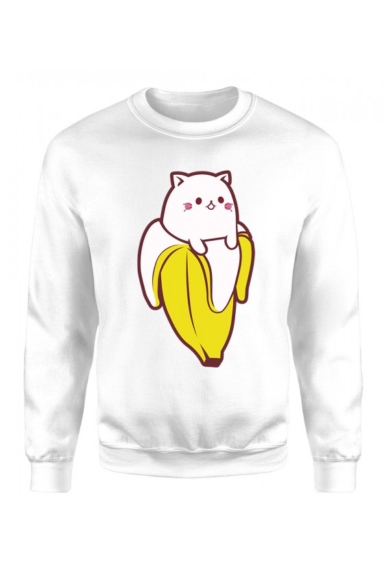 Bluza Klasyczna Damska Kot Bananowiec