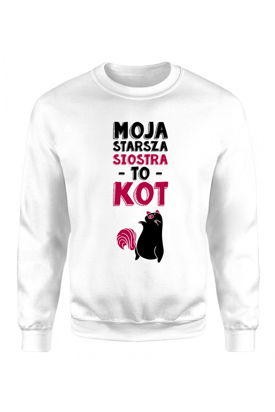 Bluza Klasyczna Damska Moja Starsza Siostra To Kot 2