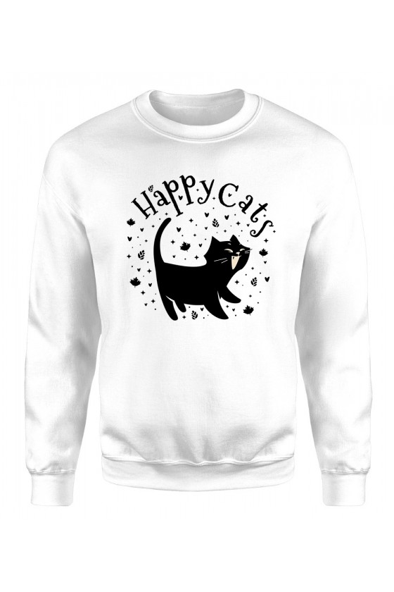 Bluza Klasyczna Damska Happy Cats