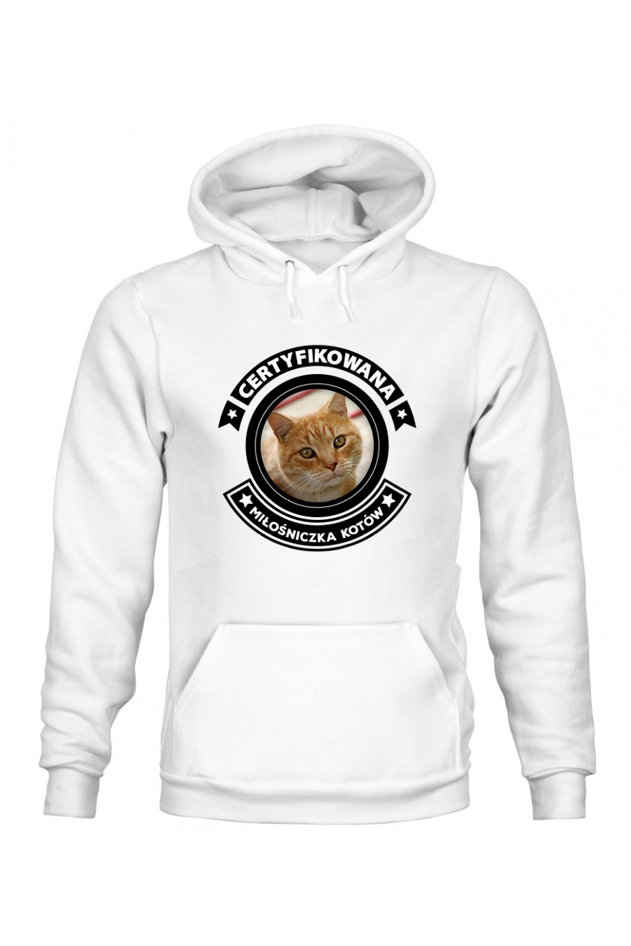 Bluza z Kapturem Damska Certyfikowana Miłośniczka Kotów