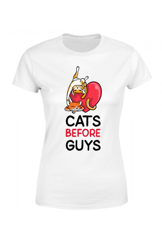 Koszulka Damska Cats Before Guys