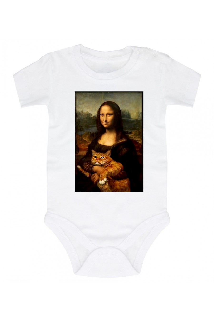 Body Niemowlęce Mona Lisa Z Kotem