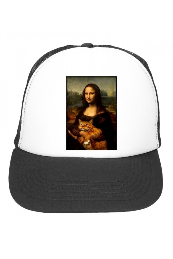 Czapka Z Daszkiem Mona Lisa Z Kotem