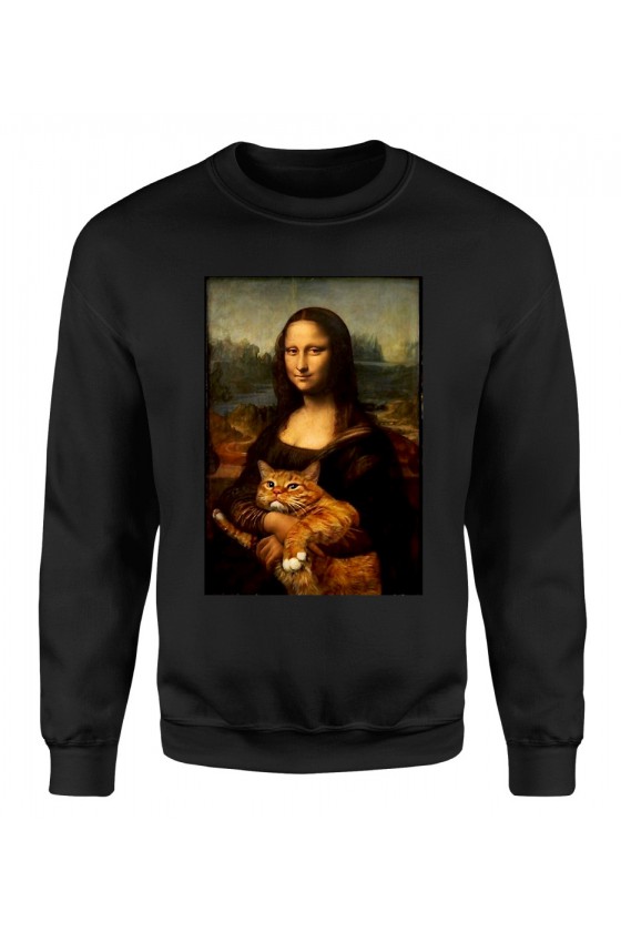 Bluza Klasyczna Męska Mona Lisa Z Kotem