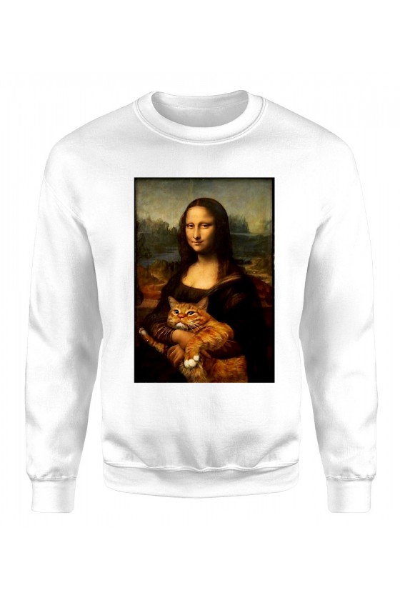 Bluza Klasyczna Damska Mona Lisa Z Kotem
