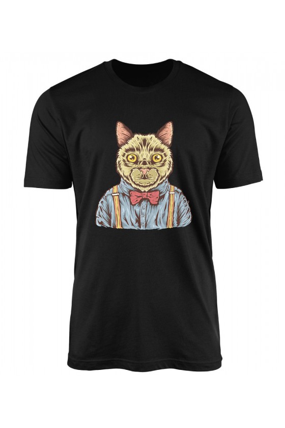 Koszulka Męska Kot w Koszuli