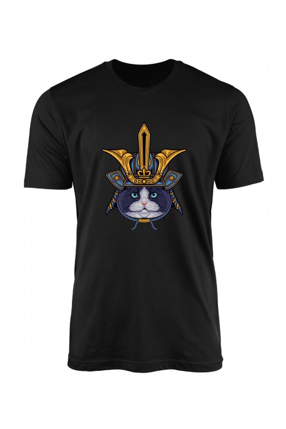 Koszulka Męska Samuraj Miau